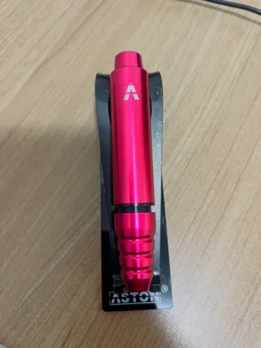 Pen Aston Create Pink + Fonte Digital Para Tatuagem Ma-1
