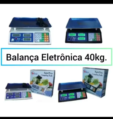 Balança digital com 6 meses de garantia.