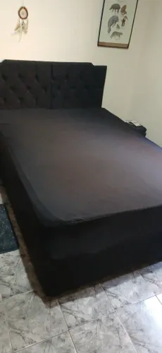 Cama de Casal Baú com Colchão
