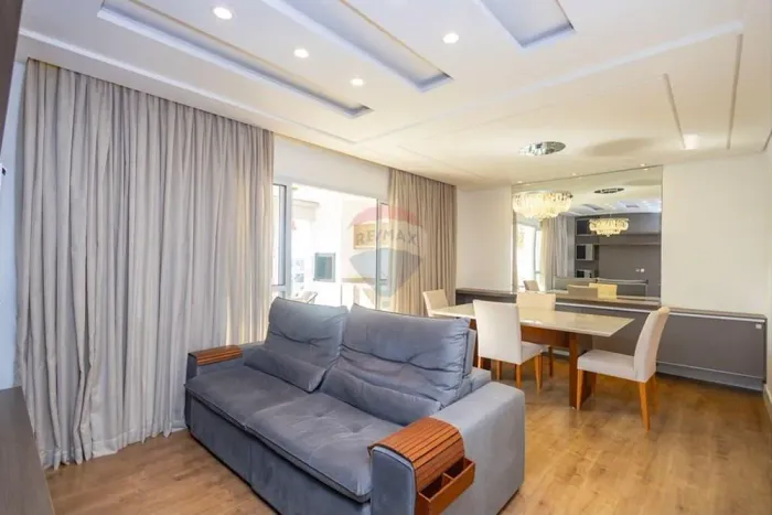 Apartamento mobiliado para locação no Parque Ecoville, com 3 quartos, 2 suítes, 113 m² e 2