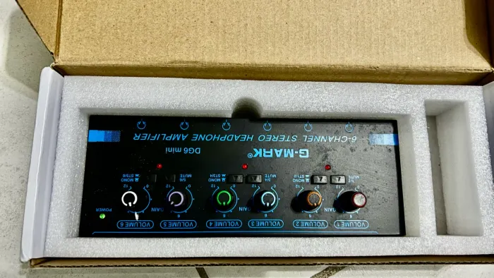 Amplificador de Fone G-Mark DG6 Mini 6 Canais - Mono/Stereo