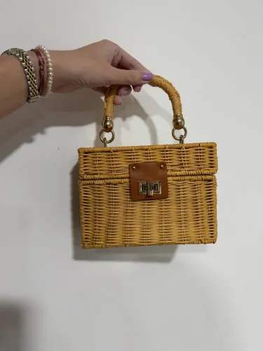 Bolsa de palha Zara