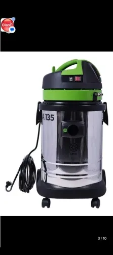 Aspirador extrator é industrial Tambor IPC EA135 35.5L prateado, preto e verde EA135EXT