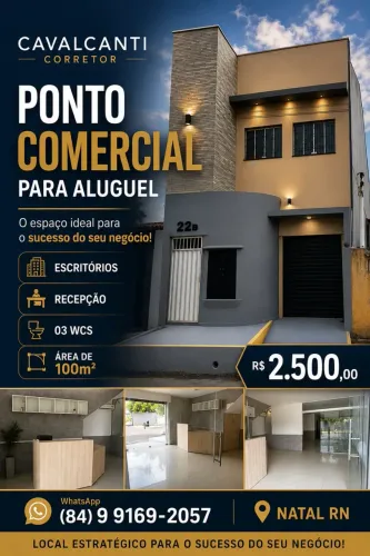 Alugo Ponto Comercial - Parnamirim - RN - Cavalcanti Corretor CL5787