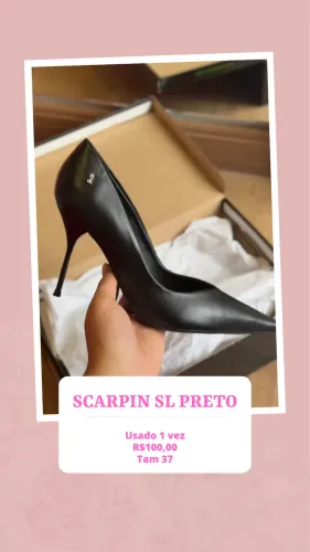 Scarpin preto Santa Lolla