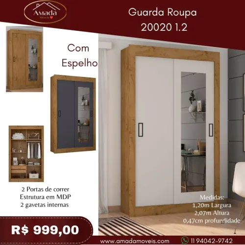 Guarda roupa 20020 1.2 - à pronta entrega