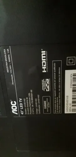 Tv aoc 43 polegadas led. Defeito