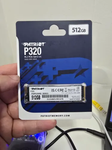 SSD 512gb M2 Nvme Patriot - Novo e Lacrado