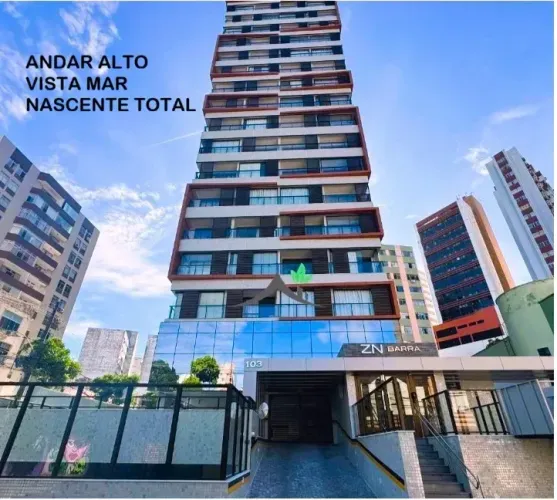LOCAÇÃO | BARRA QUARTO E SALA | Andar alto |  | VISTA MAR | MOBILIADO