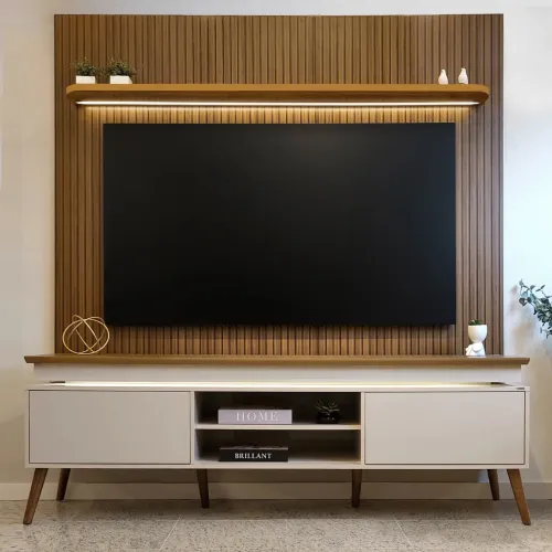 Painel e Rack Com Led Novo