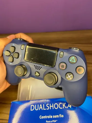 Controle Ps4 Sem Fio azul escuro