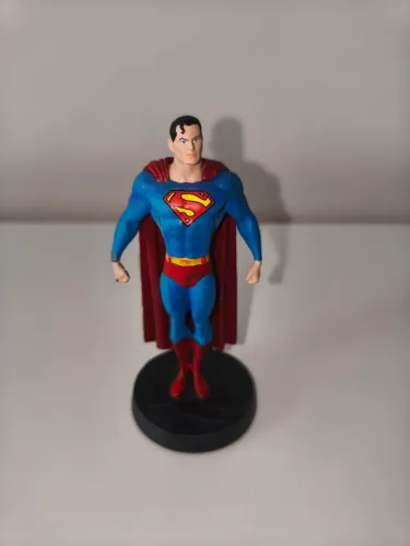 Miniatura Superman Eaglemoss DC #02 Metal + Caixa + Fascículo