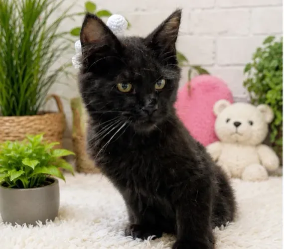 Maine Coon Fêmea Pantera Negra