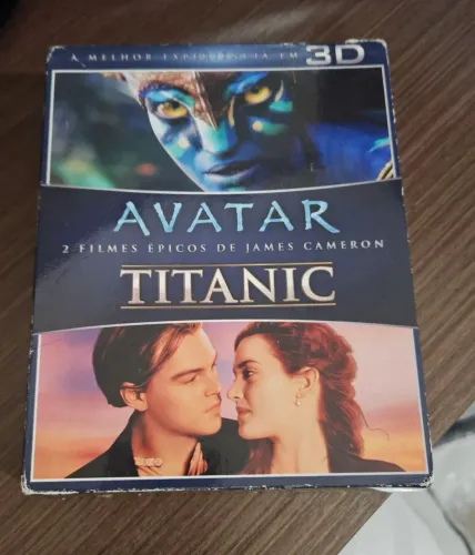 BOX BLURAY TITANIC + AVATAR BLU-RAY 3D