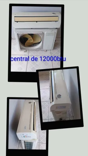 Central 12.000btus funcionando com gás.
