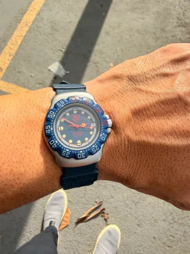 TAG Heuer Formula 1 Vintage Azul Original - Anos 90 - Pulseira Original