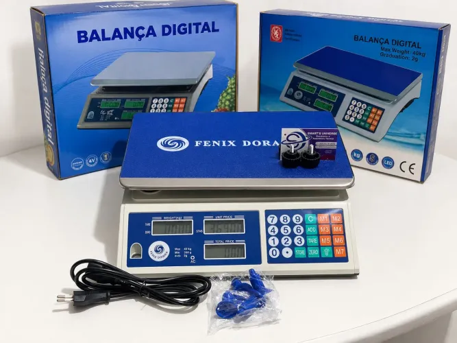 Balança Digital 40kg Completa Nova