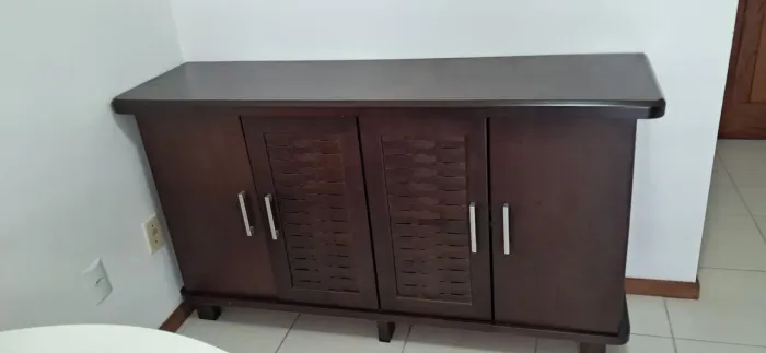 Armário Rack Madeira Nobre