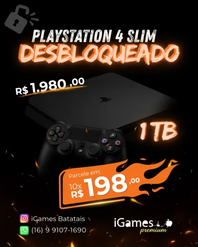 Ps4 desbloq - até 10x sem juros