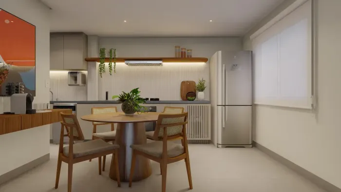 Apartamento para venda possui 65 metros quadrados com 2 quartos