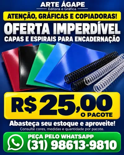 capas e espirais encadernação