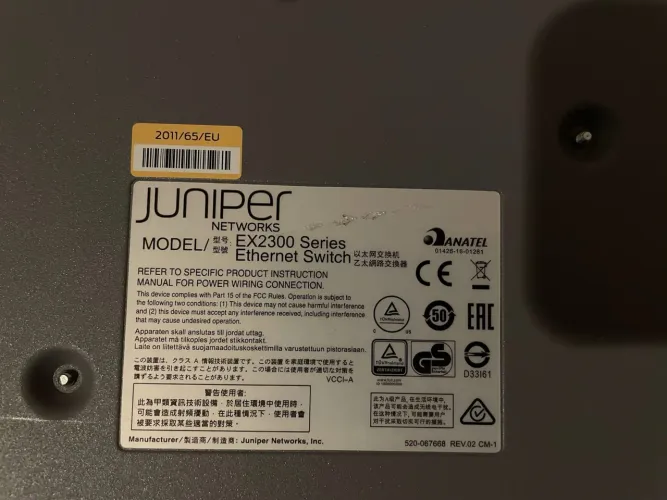 Switch HPe/JUNIPER