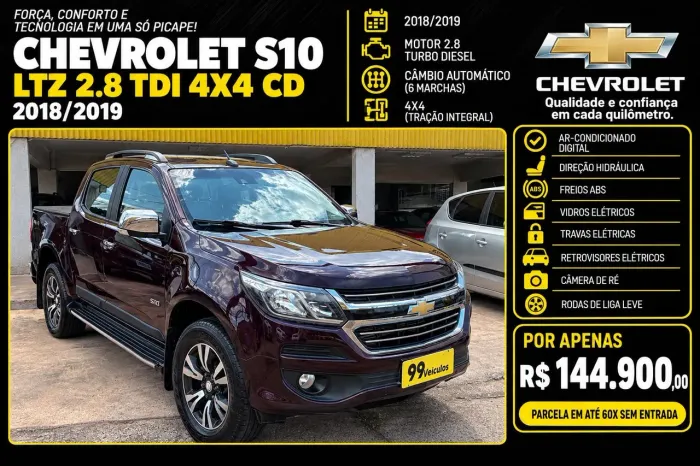 Chevrolet S10 Pick-up LTZ 2.8 TDI 4X4 CD Dies.aut 2019