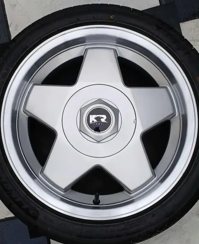 Borbet aro 15 tala 7 multifuros de 4 c/ pneus 185/45 novos