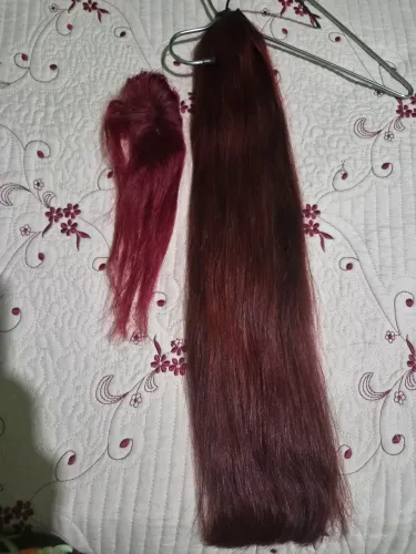 Rabo de cavalo mega hear com cabelo humano