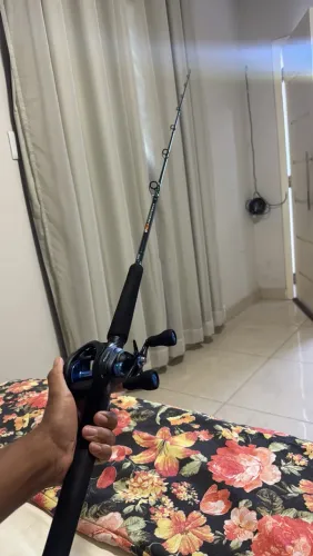 Vara de pesca Marine Sports Evolution G3 com carretilha kawana tigon bg 300