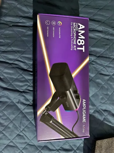 Microfone profissicional Fifine Am8t + braço articulado - Novo