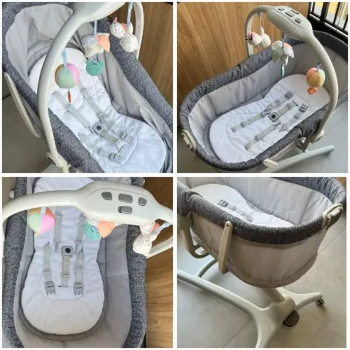 Berço Chicco 4 em 1 - Baby hug Moisés regulável