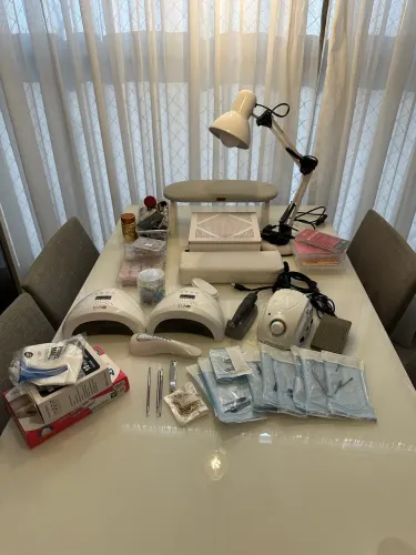 Kit Completo Nail Designer Profissional + Cabines + Motor + Decorações
