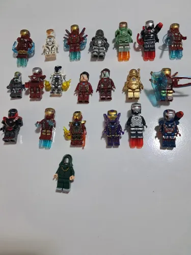 Minifiguras similar Lego - Cap America, Thor e Homem de Ferro