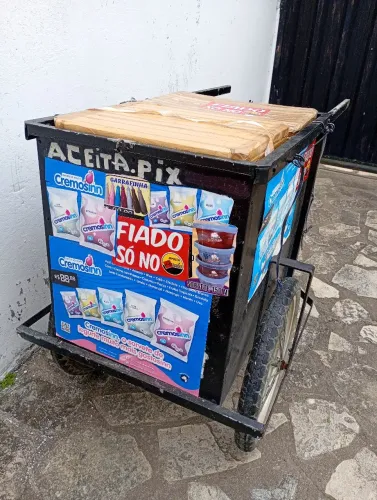 Carrinho para vendas de produtos