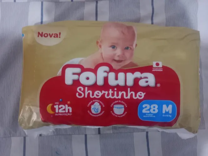 Fralda fofura Shortinho Tamanho M