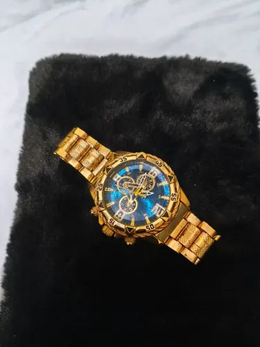 Relógio Masculino Dourado - Estilo Luxo