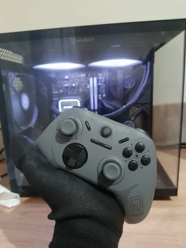 CONTROLE GAMER PARA PC MACHENIKE G1 CINZA - NOVO!