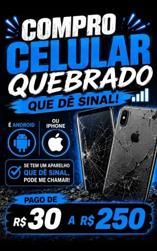 compra do celular quebrado