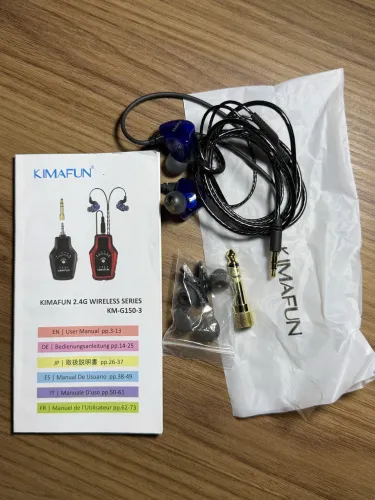 KIMAFUN Retorno In Ear Sem Fio 2.4G - Estado de Novo