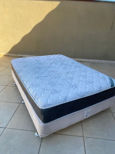 Cama box + colchão Ortobom