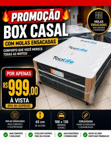 Super Promoção de Cama box casal Molas Ensacadas!!