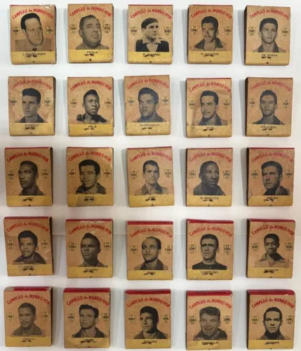 coleção de caixas de fósforo