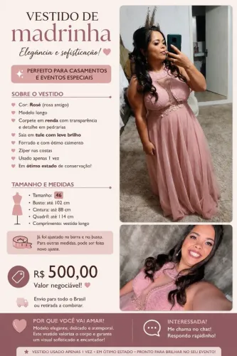 Vestido para madrinha de casamento