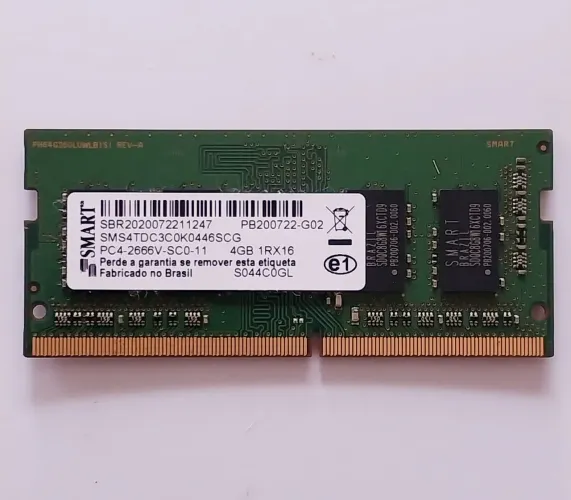Memória RAM 4GB 2666Mhz para notebooks