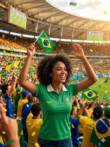 Camisetas femininas do Brasil Tam m