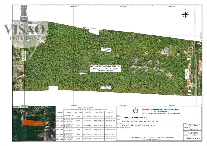 TERRENO COMERCIAL em MANAUS - AM, RODOVIA BR 174