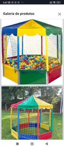 ? OPORTUNIDADE: PISCINA DE BOLINHAS OITAVADA 2M (NOVA NA CAIXA) + BRINDES! ?