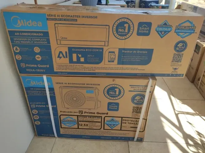 Ar condicionado MIDEIA 18000 btus inverter com Wi-fi e IA por 2800 av