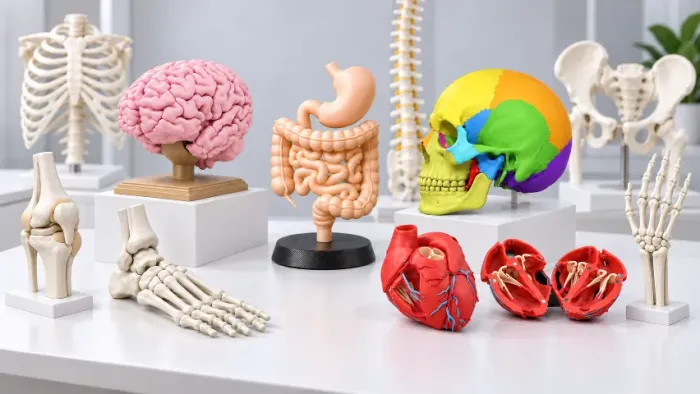 Kit Modelos Anatômicos Didáticos para Ensino de Anatomia